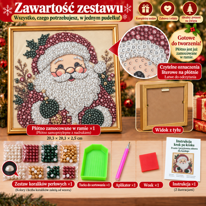 ✨ Zestaw kreatywny „Świąteczne perełki 3D” – relaksujące zajęcia plastyczne w świątecznym klimacie