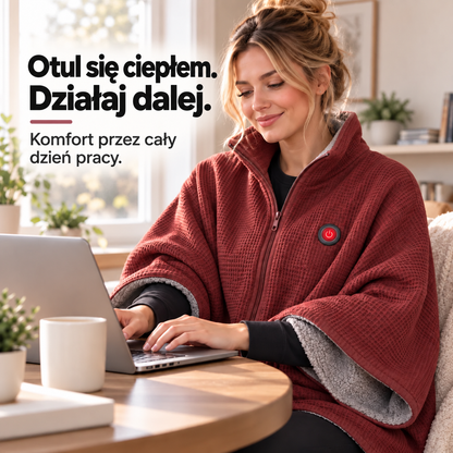 🧣Koc elektryczny do noszenia – przytulne ciepło bez użycia rąk☀️