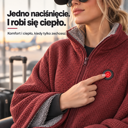 🧣Koc elektryczny do noszenia – przytulne ciepło bez użycia rąk☀️