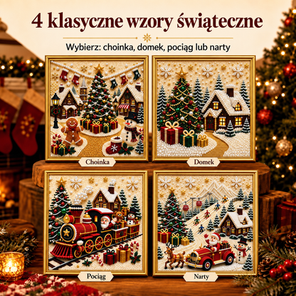 ✨ Zestaw kreatywny „Świąteczne perełki 3D” – relaksujące zajęcia plastyczne w świątecznym klimacie
