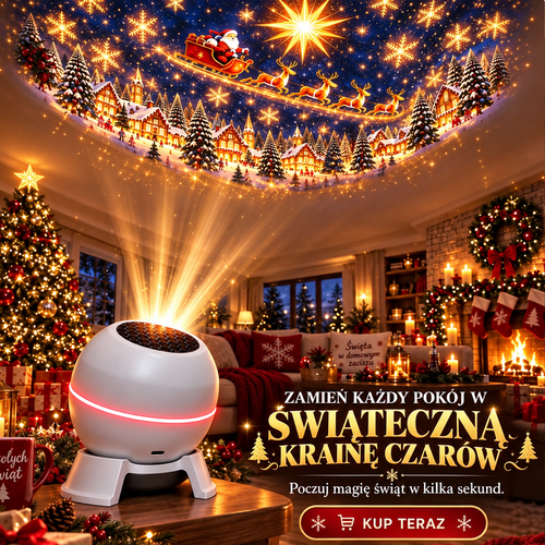 ⏳ Ostatni dzień, by zaoszczędzić 49% – 🎄🎅 Świąteczny projektor świetlny – ożyw świąteczne sceny! 💖