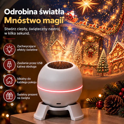 ⏳ Ostatni dzień, by zaoszczędzić 49% – 🎄🎅 Świąteczny projektor świetlny – ożyw świąteczne sceny! 💖