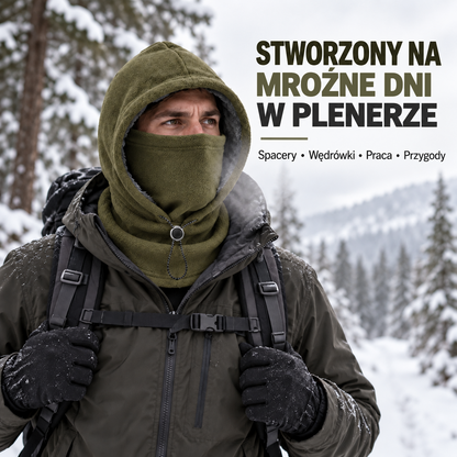 Zimowa kominiarka z polaru „3 w 1” 🧣❄️ – ciepła osłona na twarz, uszy i szyję