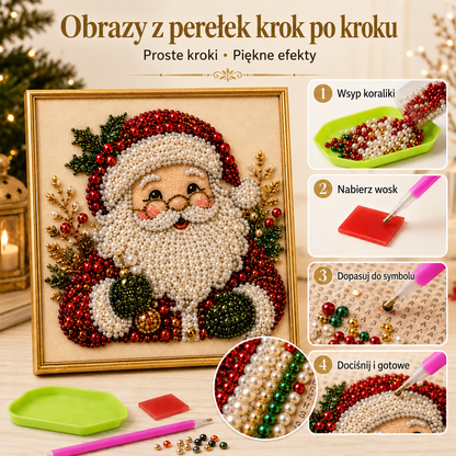 ✨ Zestaw kreatywny „Świąteczne perełki 3D” – relaksujące zajęcia plastyczne w świątecznym klimacie
