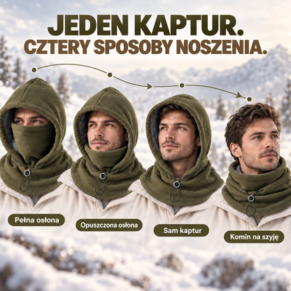 Zimowa kominiarka z polaru „3 w 1” 🧣❄️ – ciepła osłona na twarz, uszy i szyję