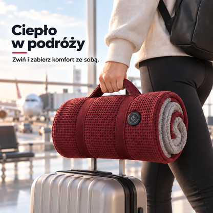 🧣Koc elektryczny do noszenia – przytulne ciepło bez użycia rąk☀️