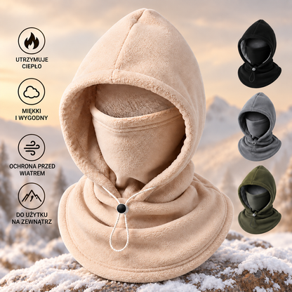Zimowa kominiarka z polaru „3 w 1” 🧣❄️ – ciepła osłona na twarz, uszy i szyję