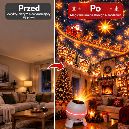 ⏳ Ostatni dzień, by zaoszczędzić 49% – 🎄🎅 Świąteczny projektor świetlny – ożyw świąteczne sceny! 💖