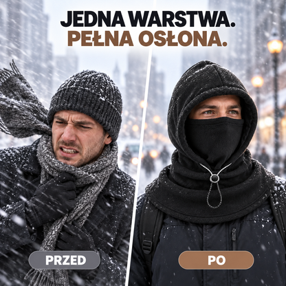 Zimowa kominiarka z polaru „3 w 1” 🧣❄️ – ciepła osłona na twarz, uszy i szyję